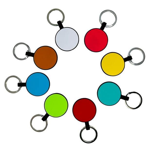 QR Coded Silicone Pet Tag Circle