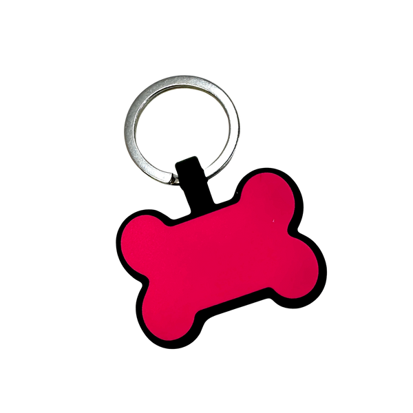 QR Coded Silicone Pet Tag Bone