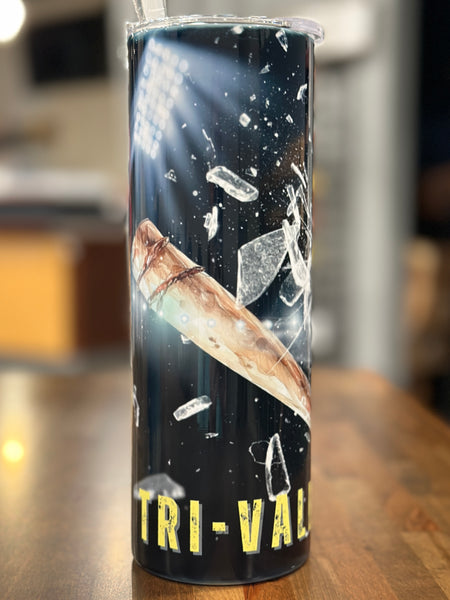 Tri-Valley Vikings Baseball 20 oz Skinny Tumbler
