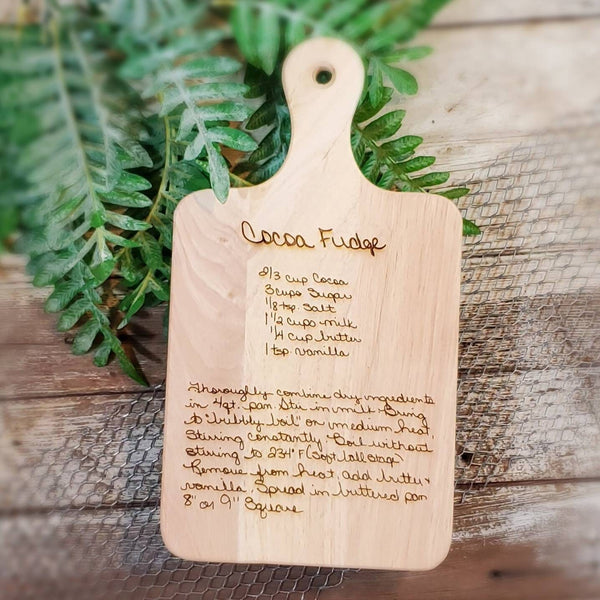 Engraved Recipe Cutting Board