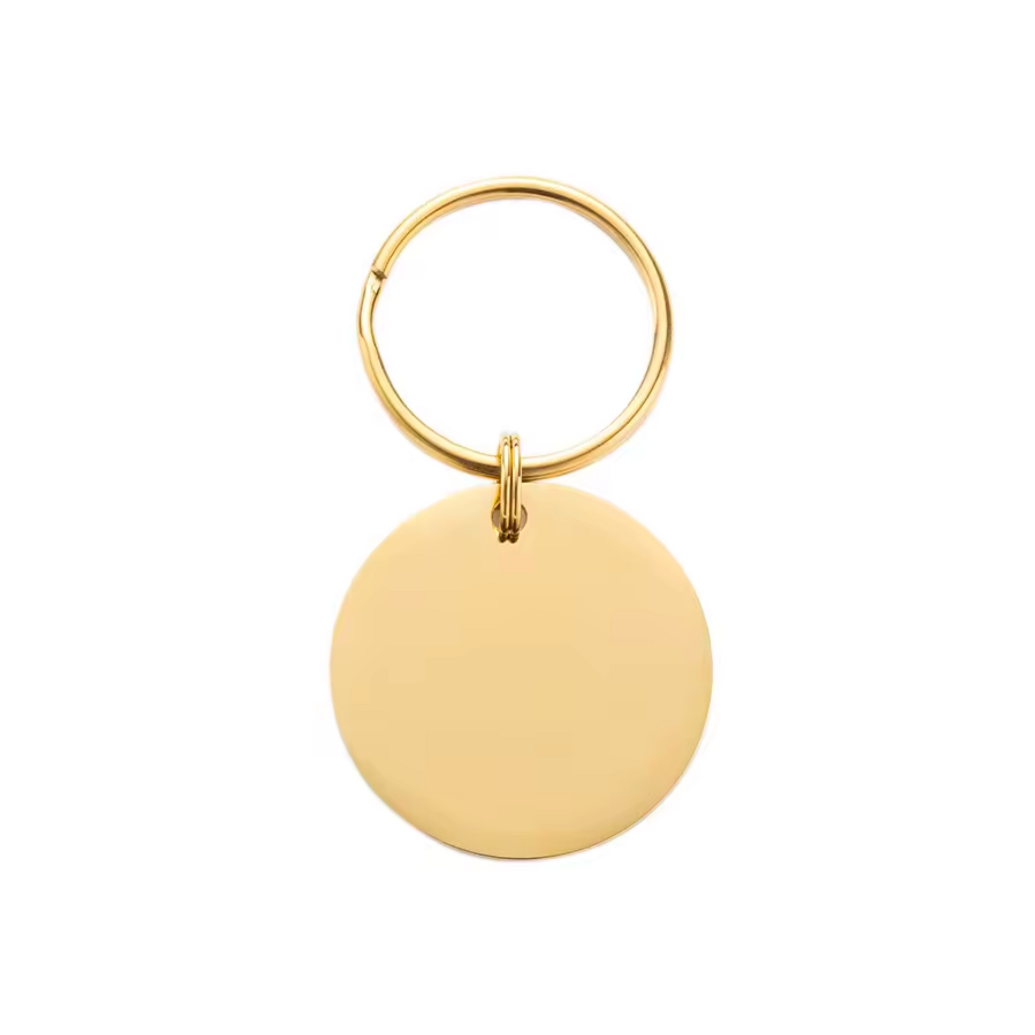 QR Coded Metal Pet Tag Circle