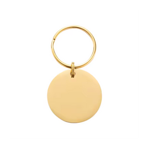 QR Coded Metal Pet Tag Circle