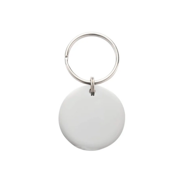 QR Coded Metal Pet Tag Circle