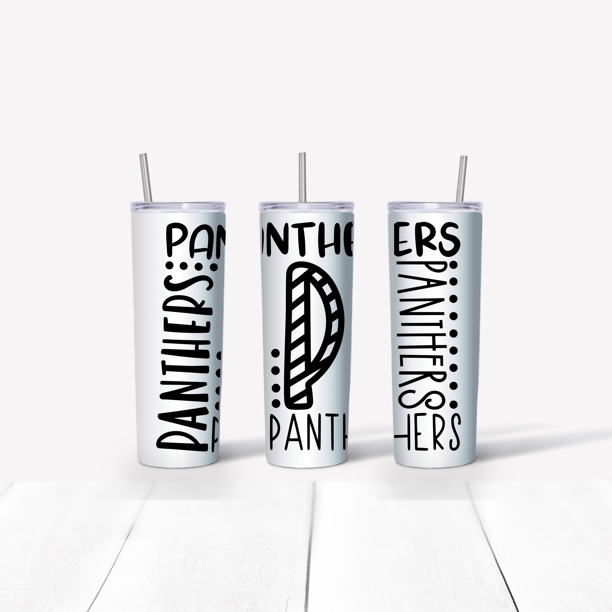 Panthers 20 oz Skinny Tumbler