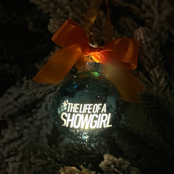 ✨ “The Life of a Showgirl” Light-Up Glass Ornament – Inspired by Taylor Swift ✨