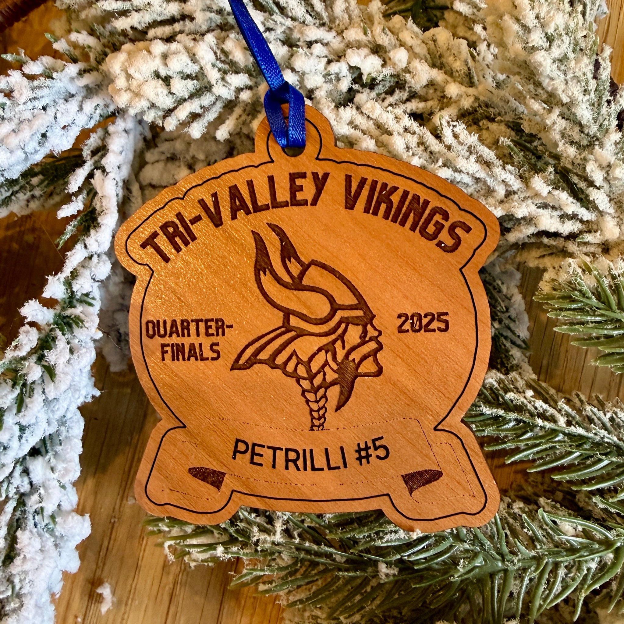 Tri-Valley Vikings 2025 Quarter Finals Ornament