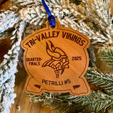 Tri-Valley Vikings 2025 Quarter Finals Ornament