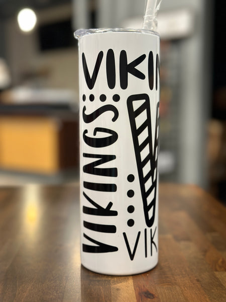 Vikings 20 oz Skinny Tumbler