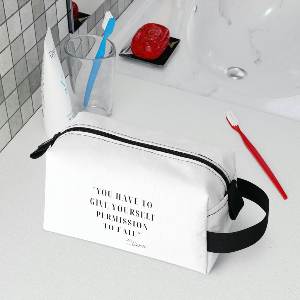 Permission to Fail - Taylor Swift Quote Toiletry Bag – Tiny House Craft  Company